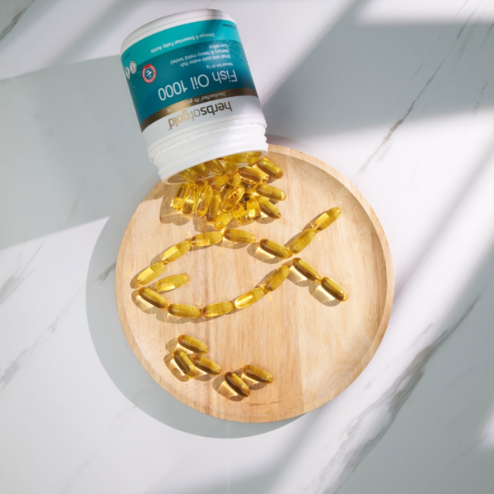 Herbs Of Gold  Viên Uống Fish Oil 1000 Dầu Cá 200 Viên
