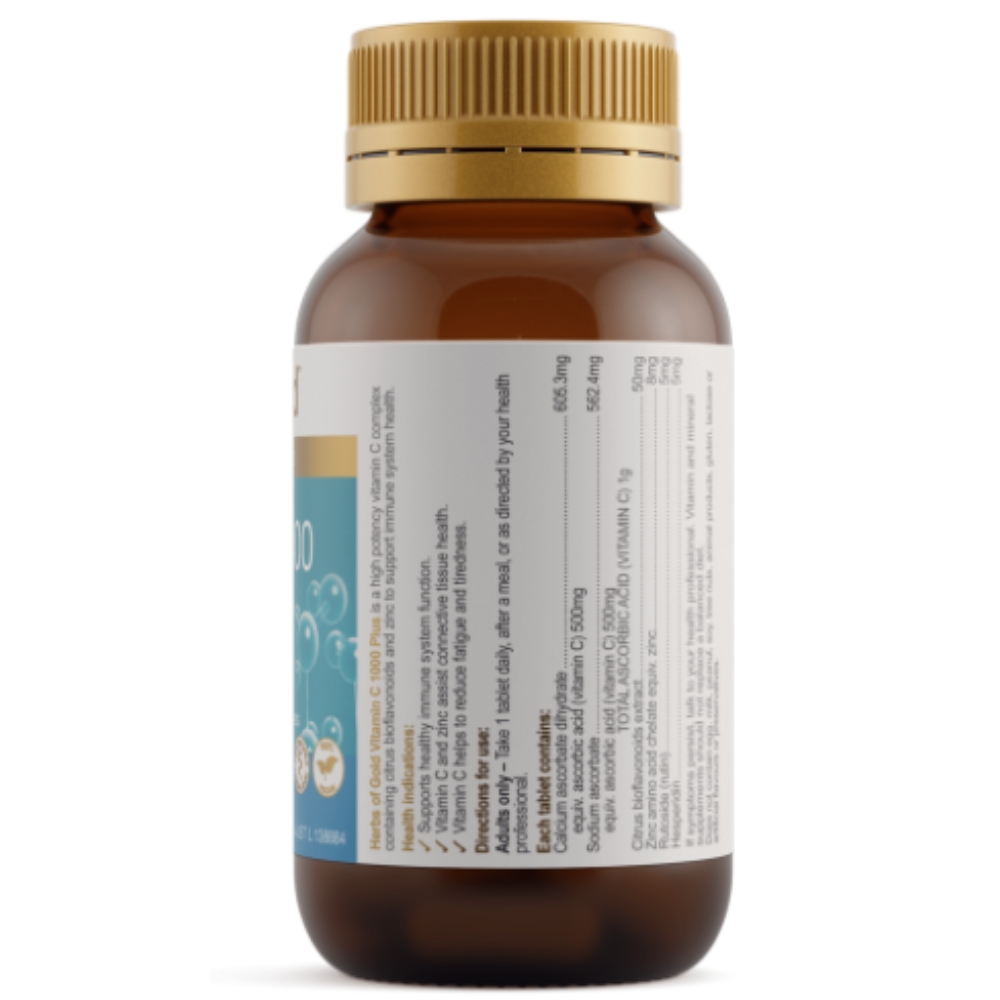 Herbs Of Gold Viên Uống Bổ Sung Vitamin C 1000 60 Viên
