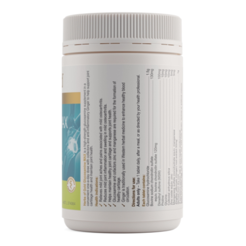 Herbs Of Gold Viên Uống Glucosamine Max Hỗ Trợ Khớp Chắc Khỏe 90 Viên