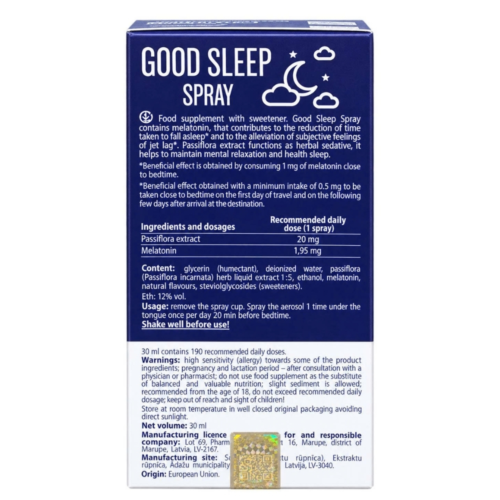 Good Sleep Spray Dạng Xịt Hỗ Trợ Giấc Ngủ 30ml