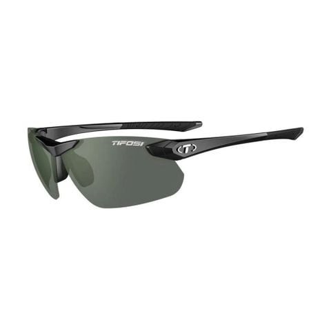 Tifosi Seek FC 2.0 Kính Mát Nửa Gọng Thể Thao Dành Cho Golf, Pickleball Thiết Kế Nhẹ 23g Êm Tai Và Mũi Gọng Đen Gloss Black Tròng Enliven Golf