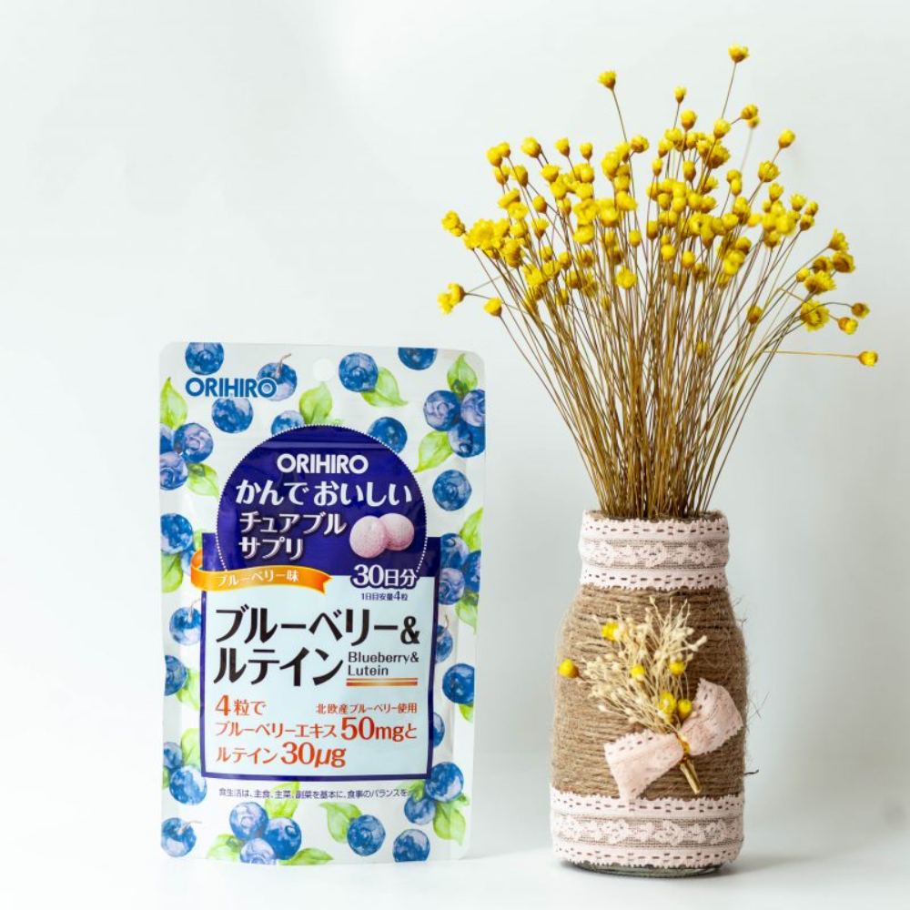 Orihiro Viên Uống Bổ Sung Blueberry Và Lutein Dạng Túi 120 Viên