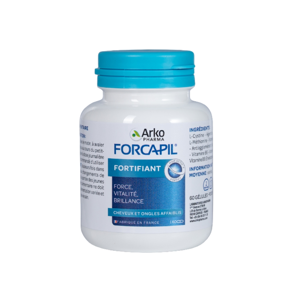 Arkopharma Viên Uống Ngừa Rụng Tóc Forcapil Fortifiant 60 Viên