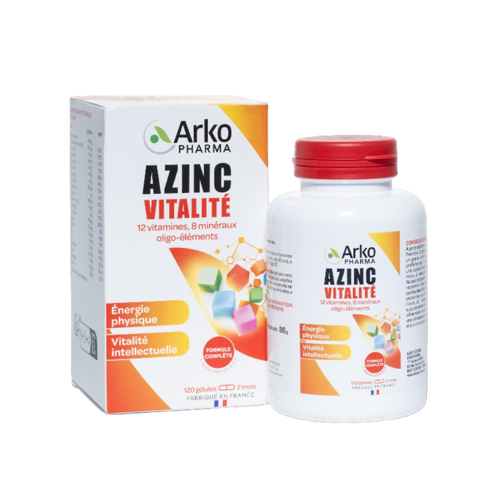 Arkopharma Viên Uống Azinc Vitalite Bổ Sung Vitamin Và Khoáng Chất Tổng Hợp 60 Viên Và 120 Viên