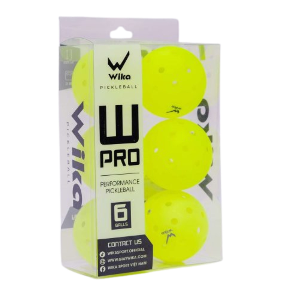 Combo Hộp 6 Bóng Pickleball Wika W-Pro
