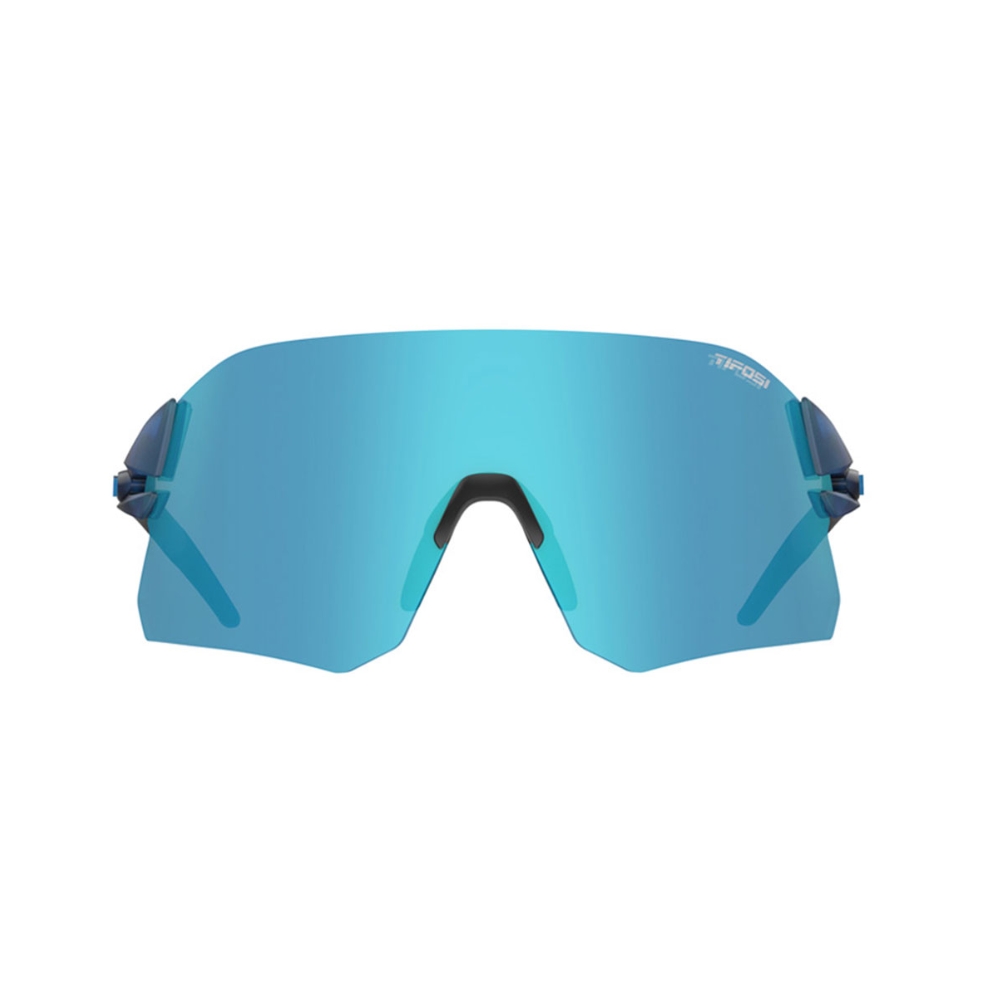 Tifosi Rail Kính Mát Thể Thao Dành Cho Chạy Bộ, Pickleball Gọng Màu Xanh Crystal Blue Bộ 3 Tròng Xanh Clarion Blue, Đỏ AC Red Và Clear Trong Suốt