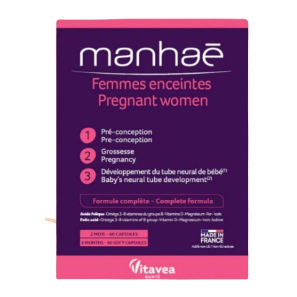 Manhae Viên Uống Vitamin Tổng Hợp Cho Bà Bầu Manhaé Femmes Enceintes Pregnant Women 30 Viên