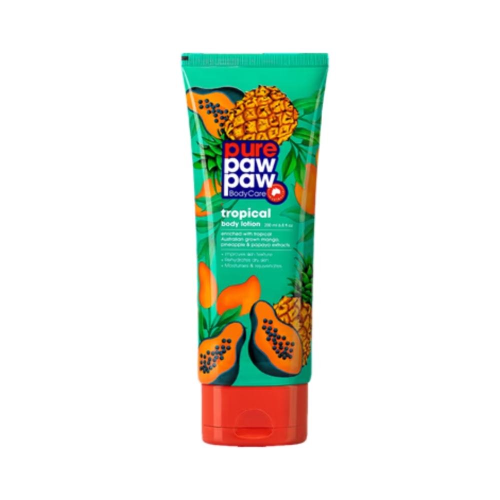 Pure Paw Paw Kem Dưỡng Ẩm Cải Thiện Kết Cấu Da Toàn Thân Body Lotion Mùi Tropical 200ml