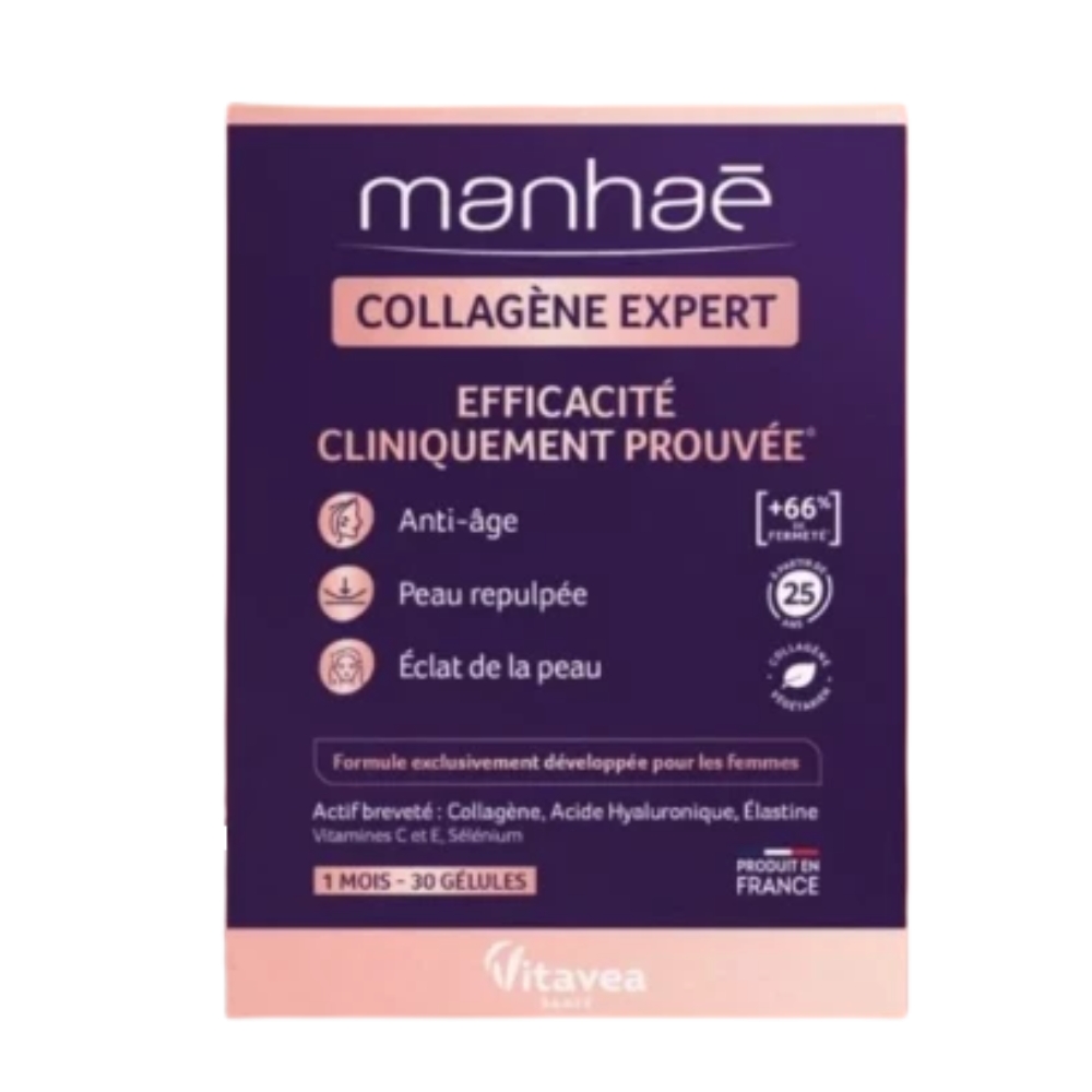 Manhae Viên Uống Collagen Thủy Phân Hỗ Trợ Đẹp Da Từ Bên Trong Cho Làn Da Trắng Sáng Rạng Ngời 30 Viên