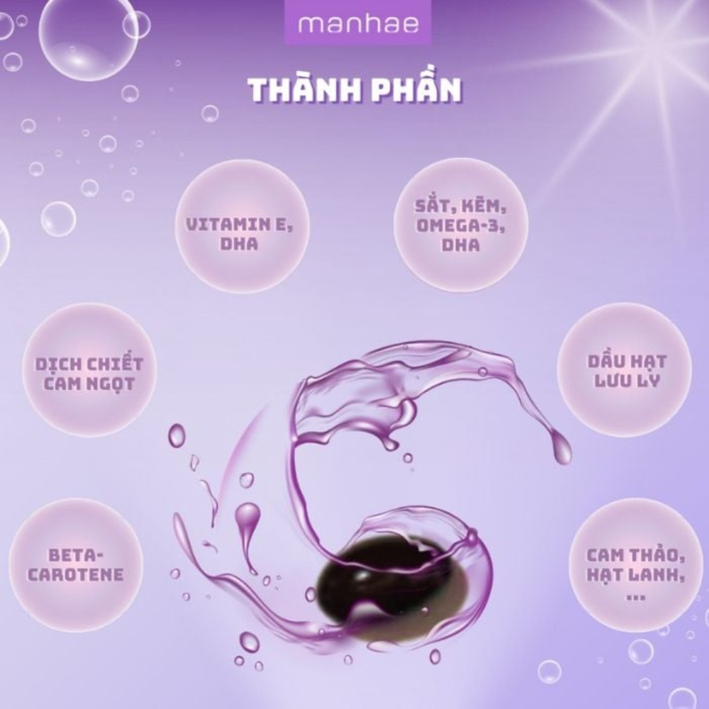 Manhae Viên Uống Nội Tiết Nutrisante Cho Phụ Nữ Tiền Mãn Kinh 90 Viên