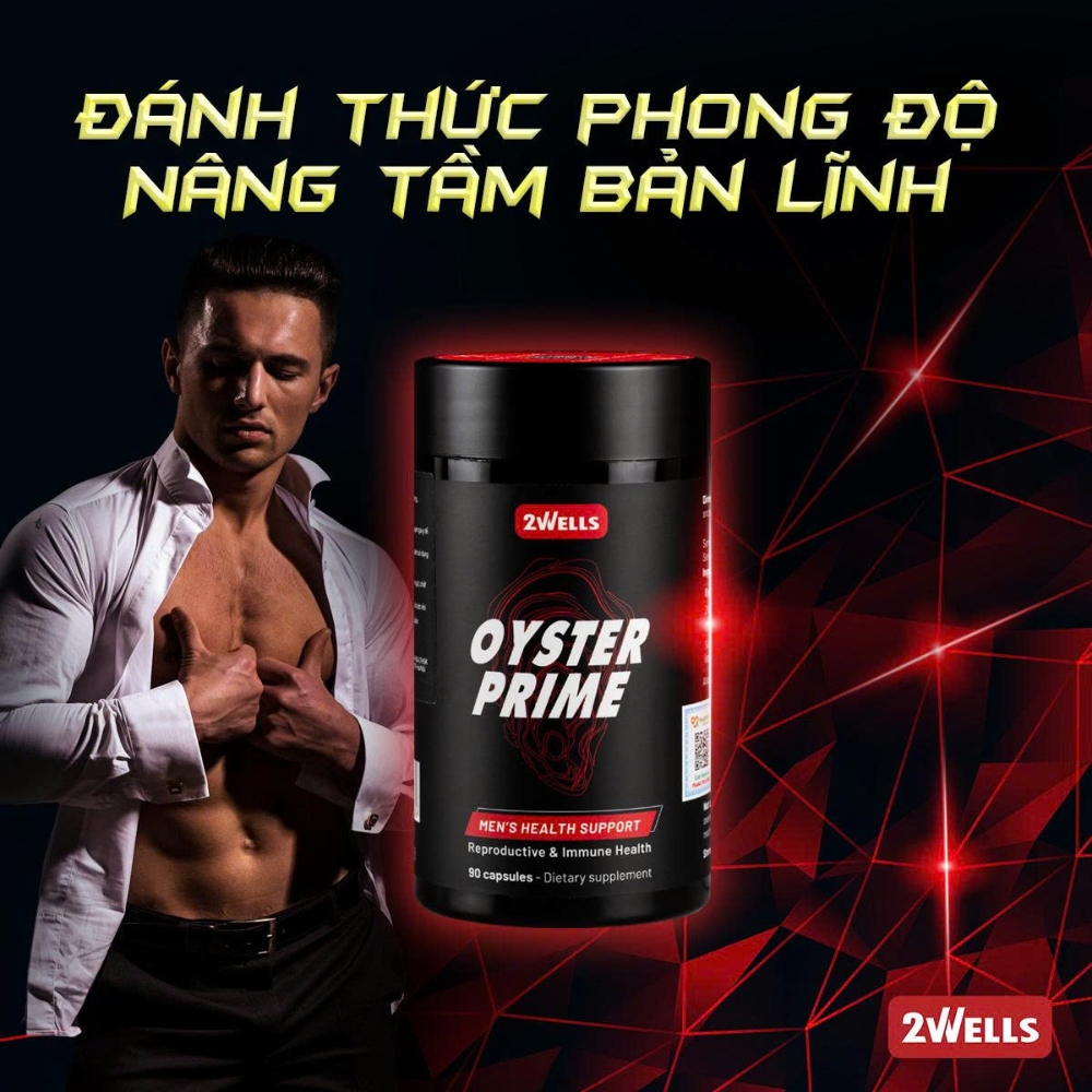 2Wells Viên Uống Oyster Prime Tăng Cường Sức Khỏe Nam Giới 90 Viên