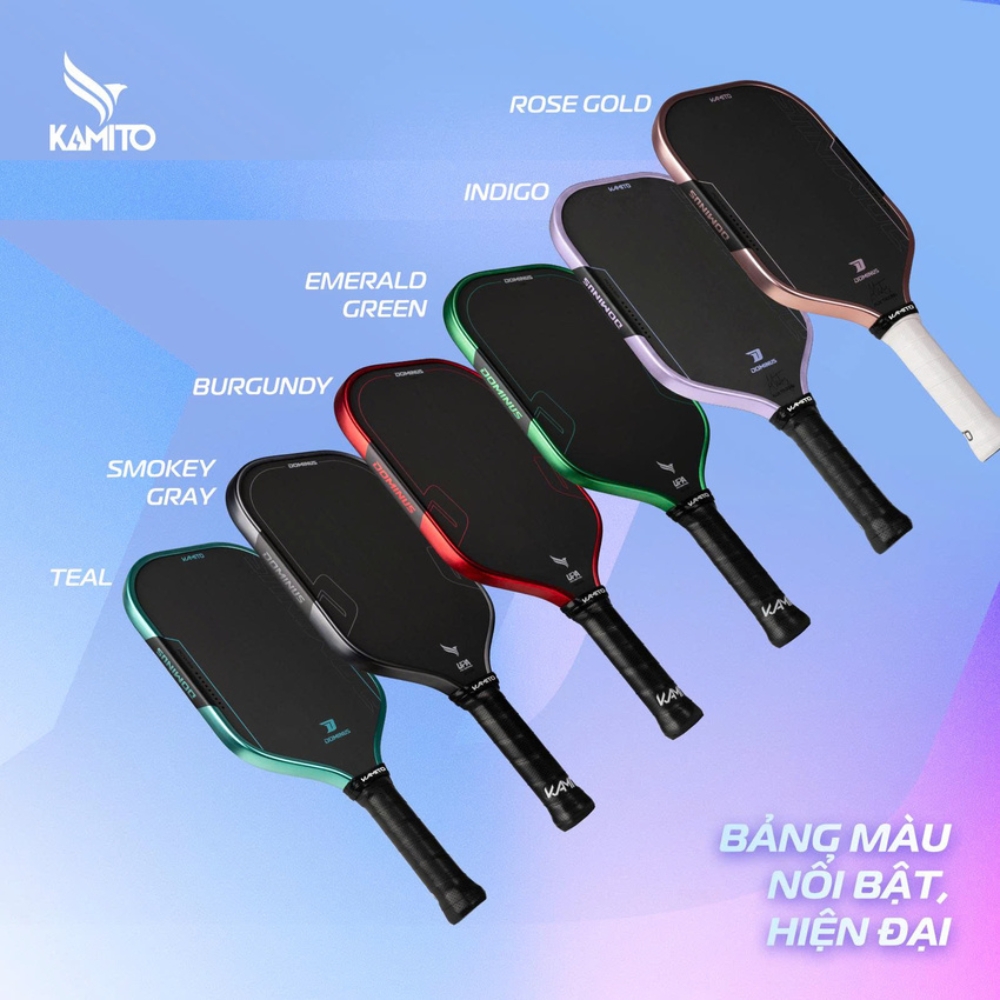 Kamito Vợt Pickleball Dominus 16mm | 6 Màu |