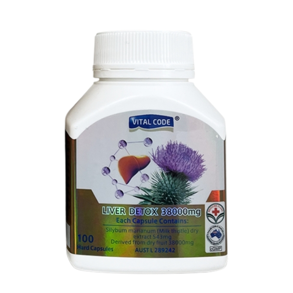 Vital Code Viên Uống Thải Độc Gan Liver Detox 38000 100 Viên