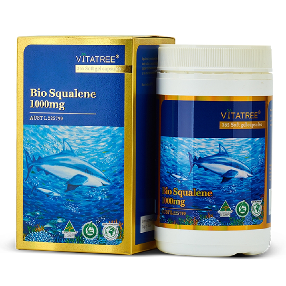 Vitatree Viên Uống Bio Oil Squalence Dầu Gan Cá Mập 1000mg 365 Viên