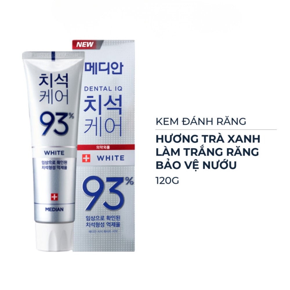 Median Kem Đánh Răng Làm Sáng Màu Trắng Bạc Dental IQ Tartar Protection Toothpaste 120g