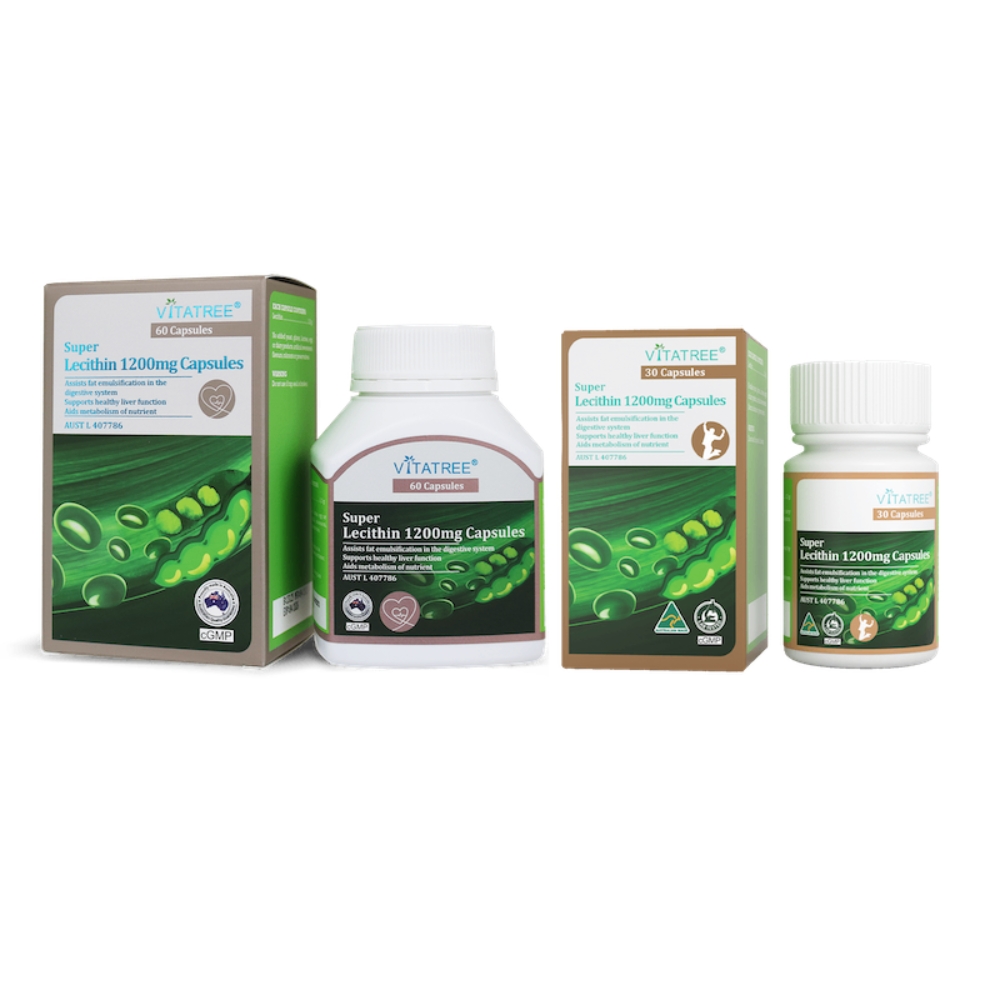 Vitatree Viên Uống  Super Lecithin Hỗ Trợ Chức Năng Gan 1200mg