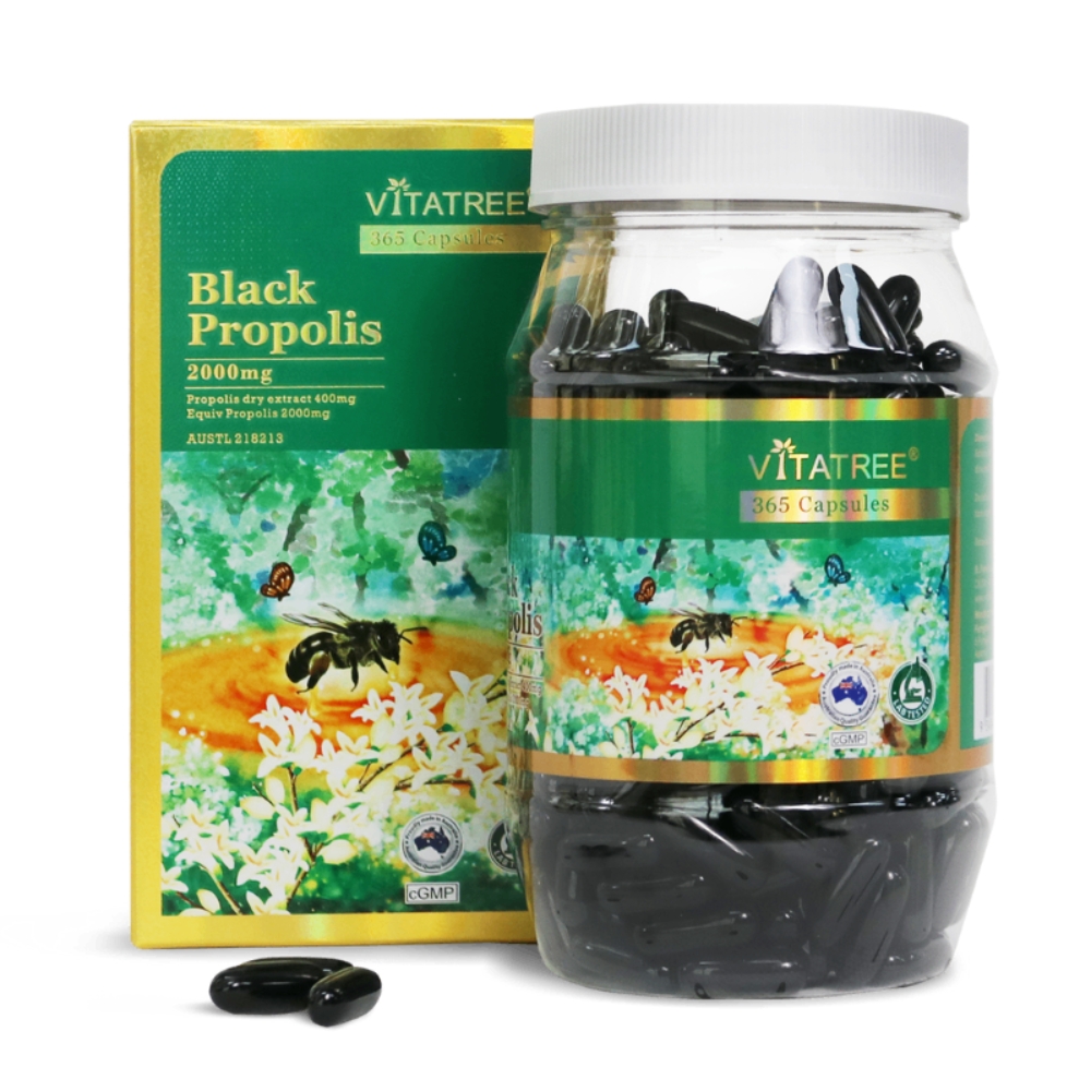 Vitatree Viên Uống Keo Ong Đen Hỗ Trợ Chống Oxy Hóa 2000mg
