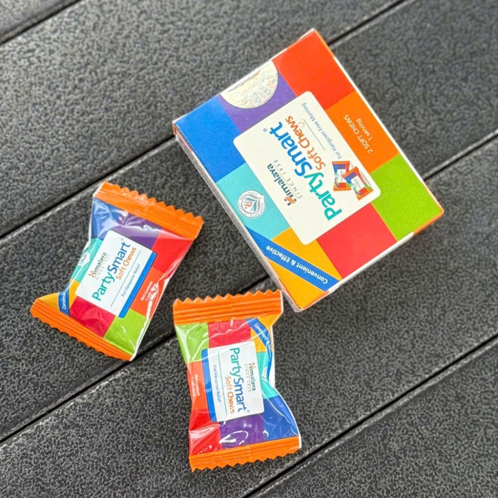 Himalaya Party Smart Soft Chews Viên Nhai Hỗ Trợ Giải Rượu, Giảm Say (1 Viên)