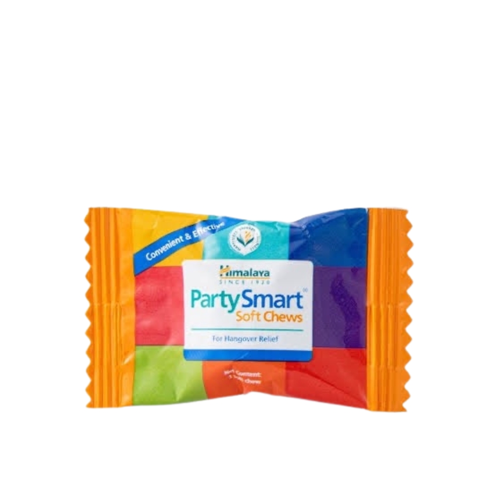 Himalaya Party Smart Soft Chews Viên Nhai Hỗ Trợ Giải Rượu, Giảm Say (1 Viên)