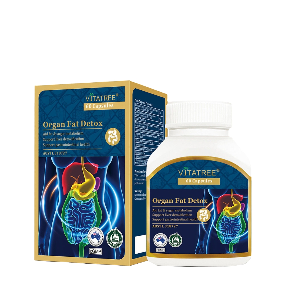 Vitatree Viên Uống Hỗ Trợ Thải Độc Mỡ Nội Tạng Organ Fat Detox