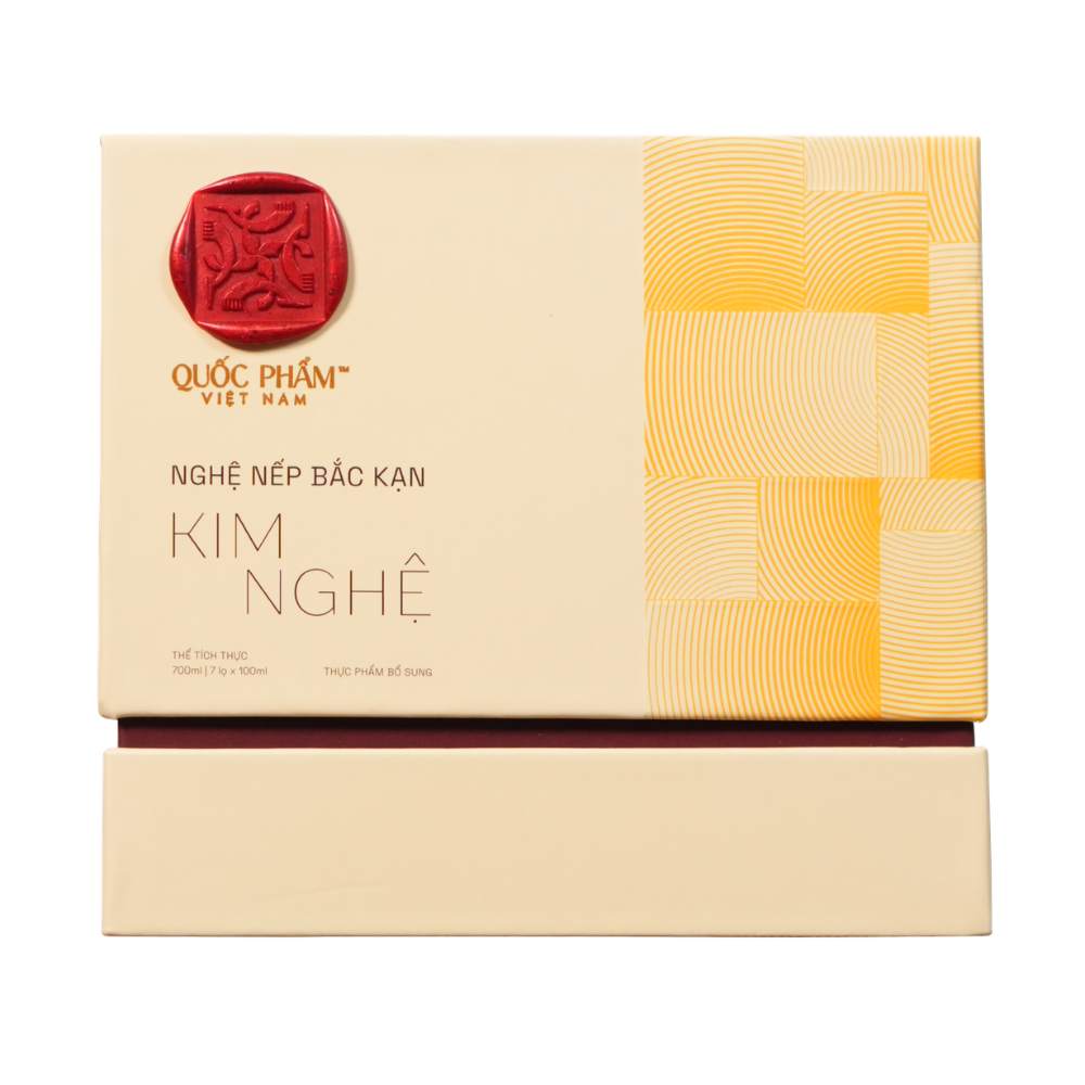 Quốc Phẩm Việt Nam Nước Uống Kim Nghệ Hỗ Trợ Dạ Dày Hộp 7 Chai