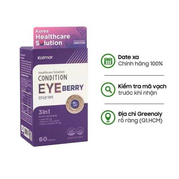 Kolmar Viên Uống Hỗ Trợ Tăng Cường Chức Năng Mắt Condition Eye 60 Viên