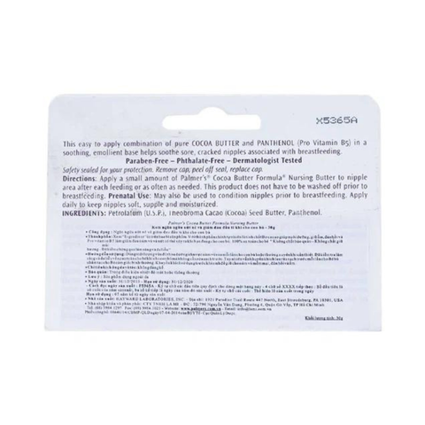 Palmer’s Kem Ngăn Ngừa Nứt Nẻ, Giảm Đau Đầu Ti Cocoa Butter Formula Nursing Butter 30g