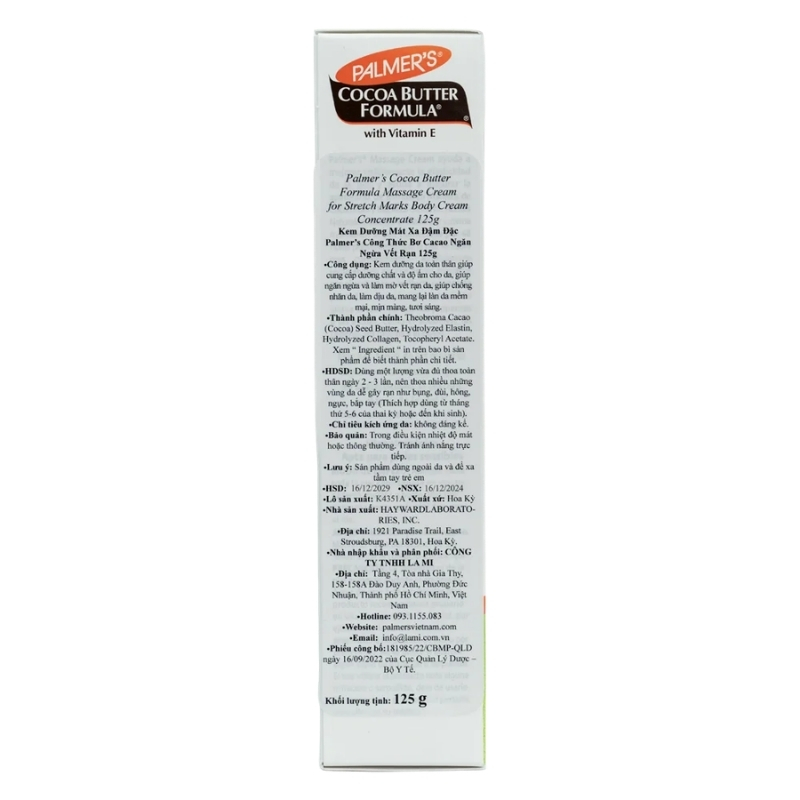 Combo Palmer's Kem Ngăn Ngừa, Giảm Vết Rạn Cocoa Butter Massage Cream 125g & Kem Bơ Đặc Giảm Vết Rạn 125g