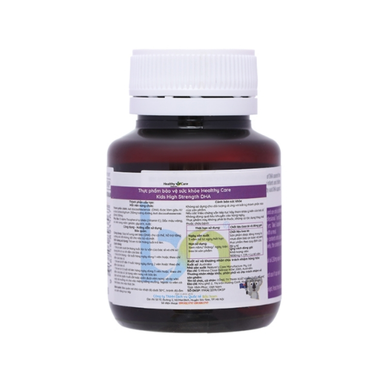 Combo Healthy Care Bổ Sung Canxi Cho Trẻ Trên 4 Tháng Tuổi Milk Calcium 60 Viên & DHA Cho Bé Từ 4 Tháng Tuổi 60 Viên