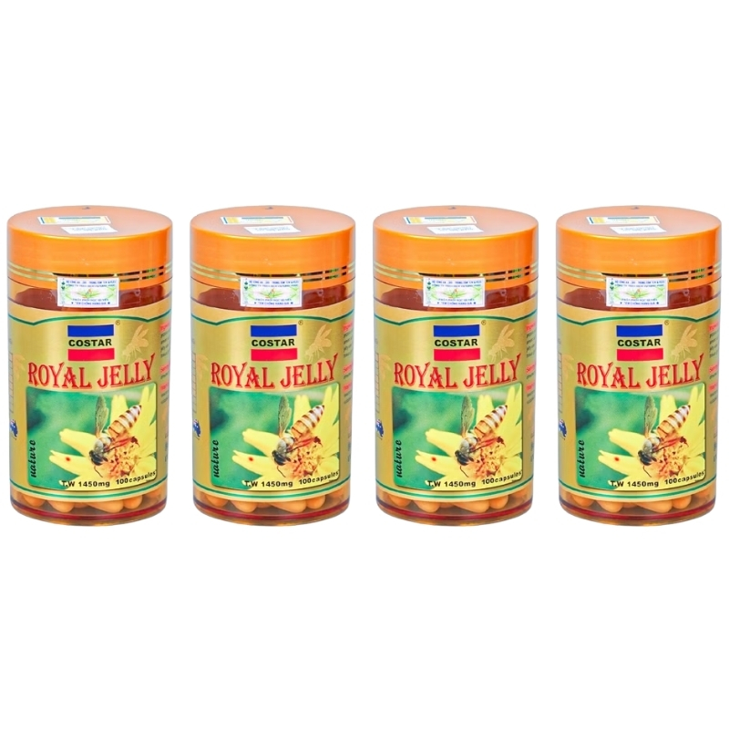 Combo 4 Hộp Costar Viên Uống Sữa Ong Chúa 1450mg 60 Viên