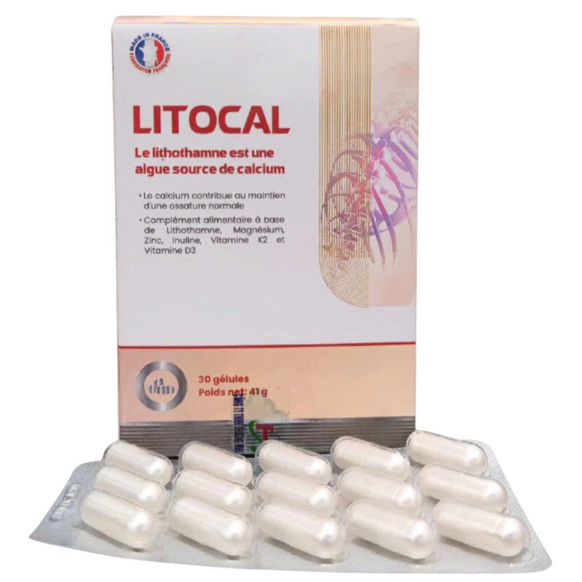 Litocal Viên Uống Canxi Hữu Cơ Bổ Sung D3, K2, Magie, Kẽm Giúp Xương Chắc Khỏe 30-60 Viên
