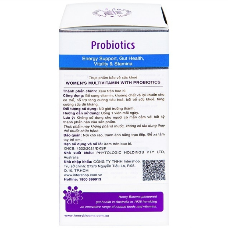 Combo Henry Blooms Vitamin Tổng Hợp Cho Nam Và Nữ