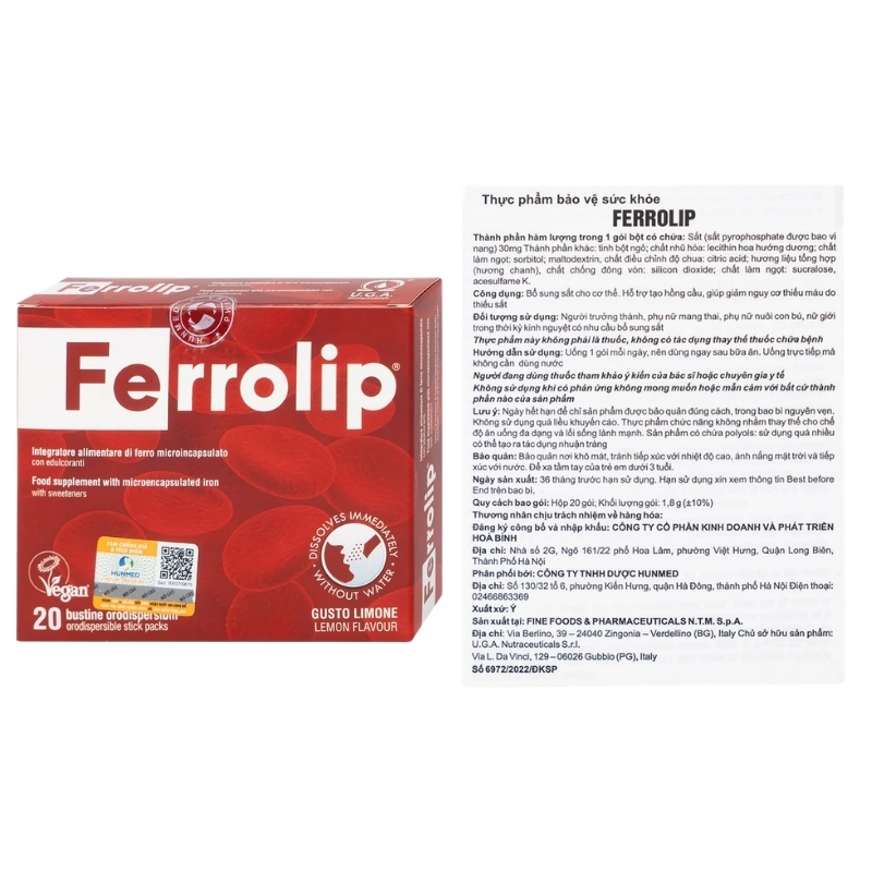 Combo 1 Hộp OlympianLabs Canxi Hữu Cơ & 1 Hộp Ferrolip Sắt Sinh Học Dạng Bột Tăng Khả Năng Hấp Thu Không Gây Nóng 20 Gói