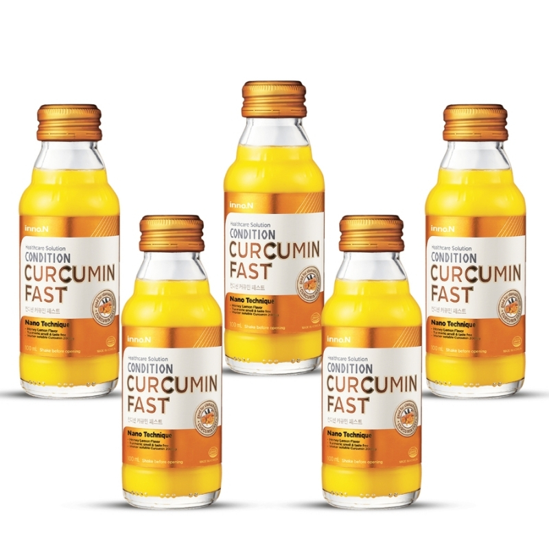 Combo 5 chai Inno.N Nước Hỗ Trợ Bảo Vệ Và Tăng Cường Chức Năng Dạ Dày Condition Curcumin Fast