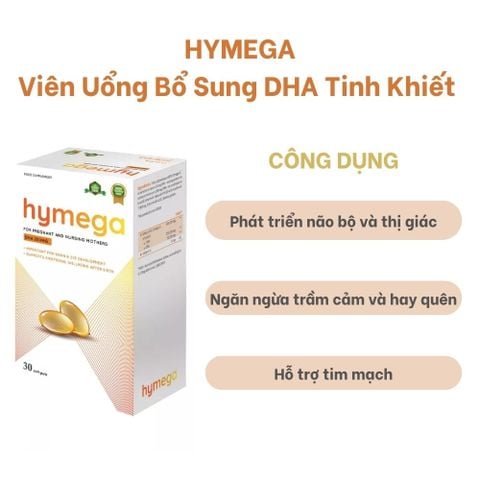 Hymega Viên Uổng Bổ Sung 250mg DHA Tinh Khiết Cao Cấp Cho Mẹ Bầu 30 Viên