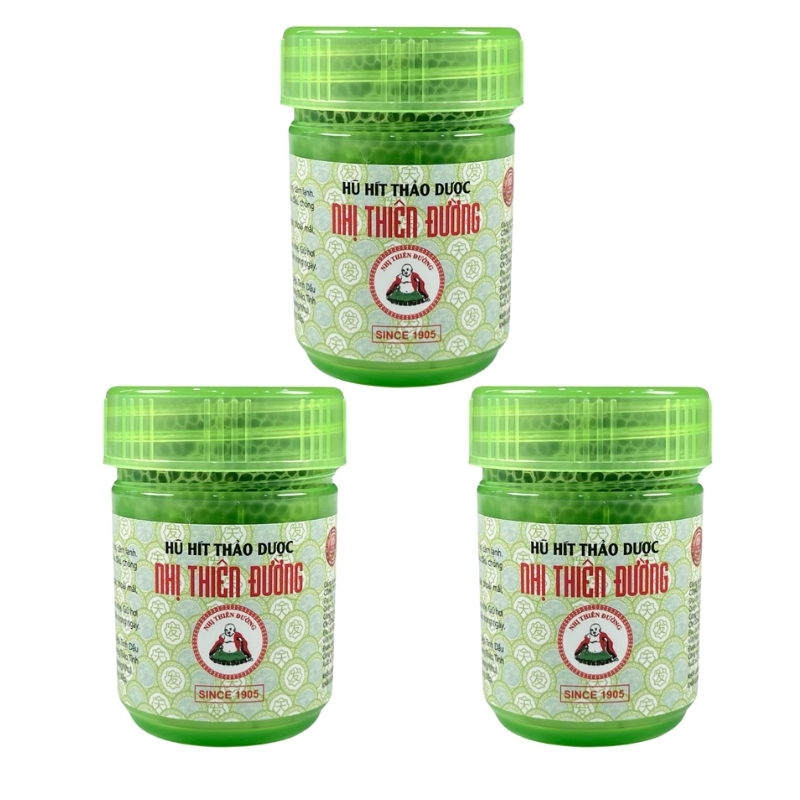 Combo 3 Hũ Hít Nhị Thiên Đường Thảo Dược 5g