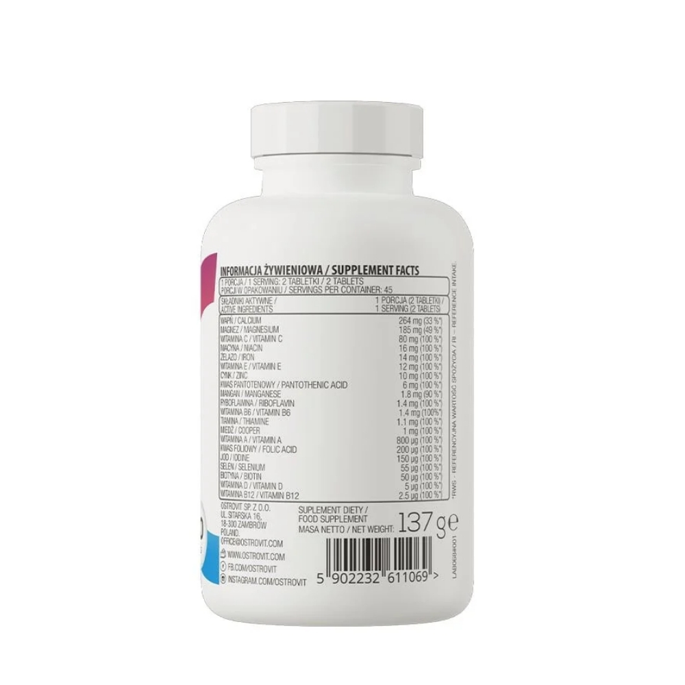 OstroVit Viên Uống Vit&Min 100% Bổ Sung Vitamin Và Khoáng Chất
