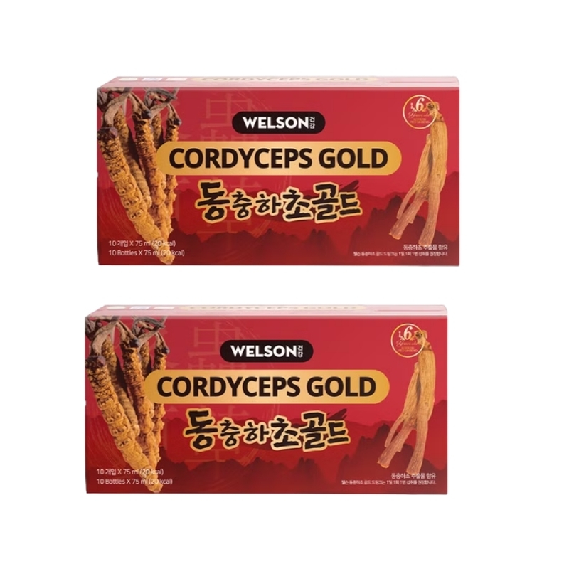 Combo 2 Hộp Welson Nước Uống Đông Trùng Hạ Thảo Cordyceps 10 Chai
