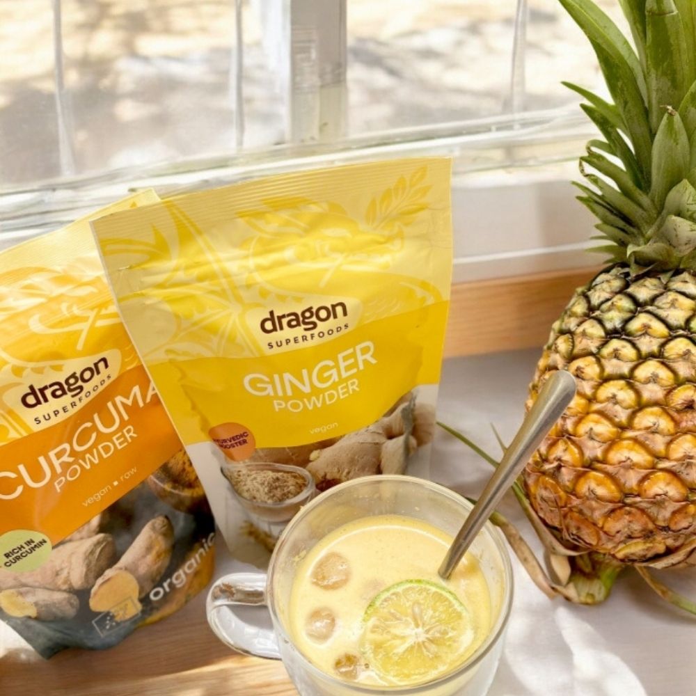 Dragon Superfoods Bột Gừng Nguyên Chất Hữu Cơ Bổ Sung Dinh Dưỡng 200g
