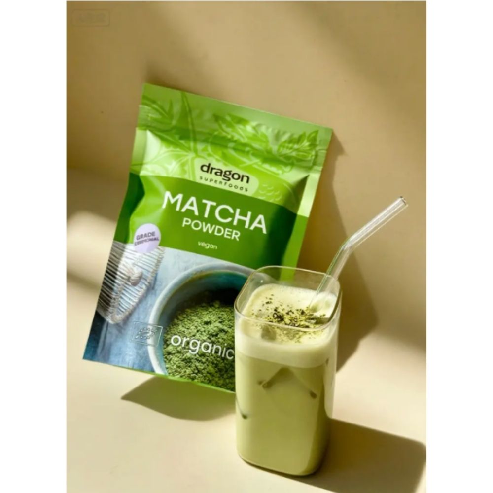 Dragon Superfoods Bột Matcha Hữu Cơ Bổ Sung Dưỡng Chất 100g