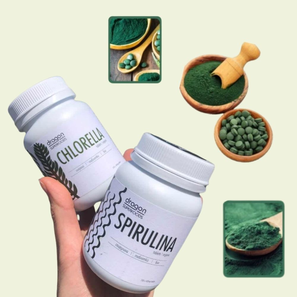Dragon Superfoods Viên Tảo Xoắn Hữu Cơ Bổ Sung Dinh Dưỡng 80g (200 Viên x 400mg)