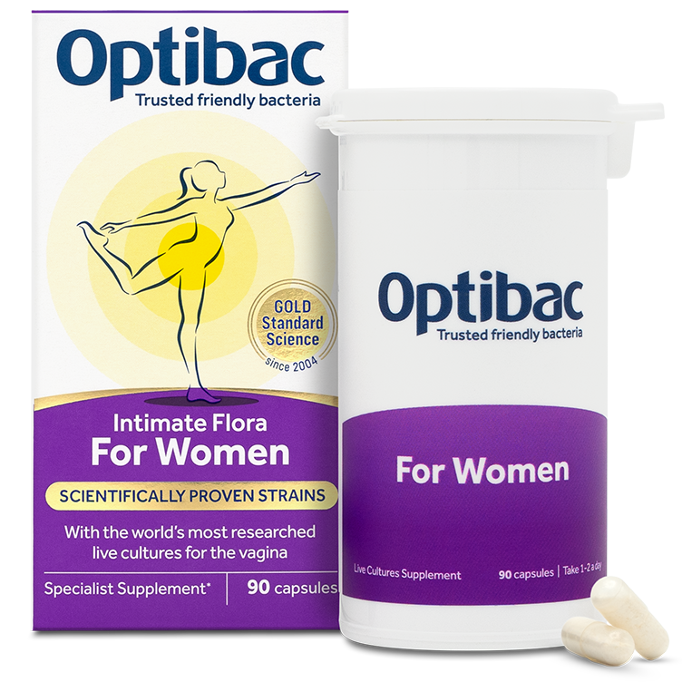 Optibac Men Vi Sinh Bổ Sung Lợi Khuẩn Hỗ Trợ Phòng Viêm Nhiễm "Cô Bé" 90 Viên