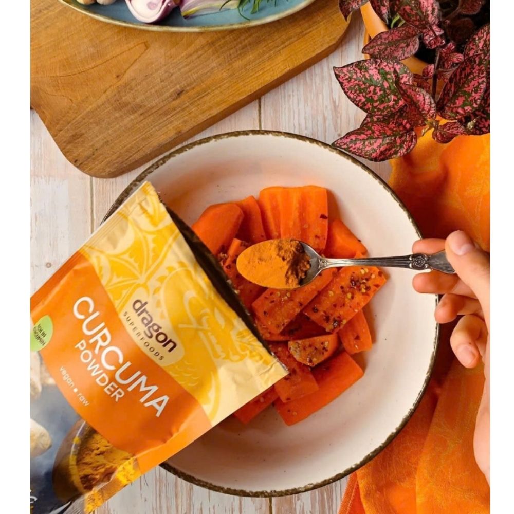 Dragon Superfoods Bột Nghệ Nguyên Chất Hữu Cơ Bổ Sung Dinh Dưỡng