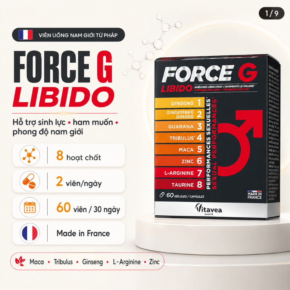 Manhae Viên Uống Force G Libido Hỗ Trợ Tăng Cường Sinh Lý Nam 60 Viên