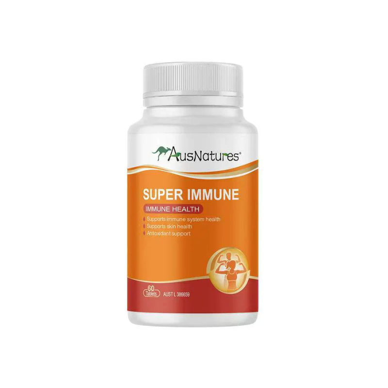 AusNatures Viên Uống Super Immune Bổ Sung Kẽm & Vitamin C 60 Viên
