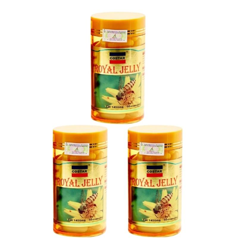 Combo 3 Hộp Costar Viên Uống Sữa Ong Chúa 1450mg 60 Viên
