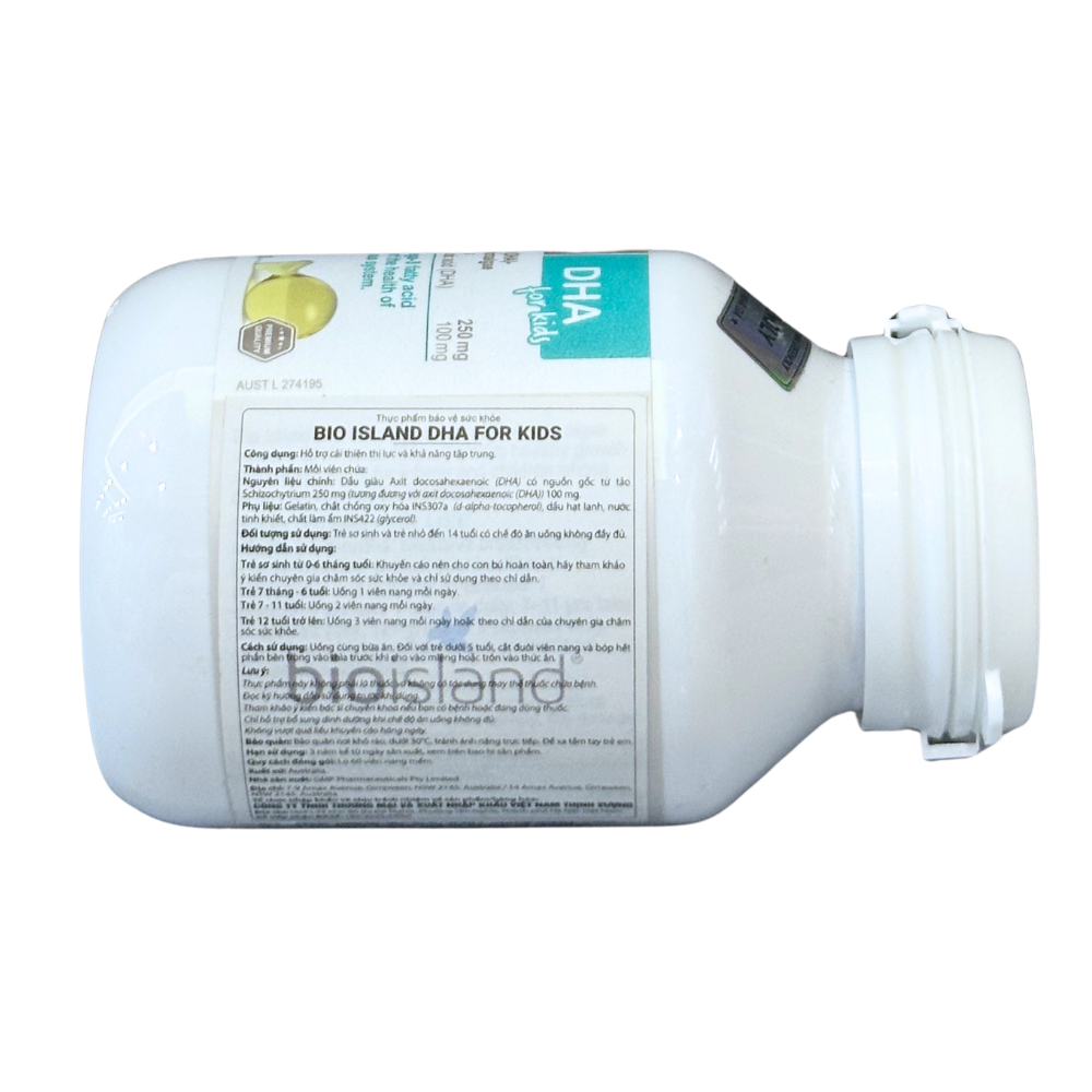Bio Island Viên Uống Bổ Sung DHA Cho Trẻ 60 Viên