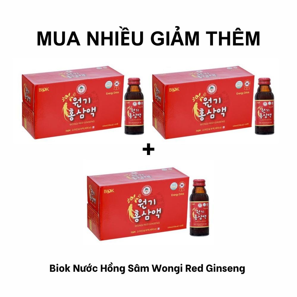 Biok Nước Hồng Sâm Wongi Red Ginseng 100ml