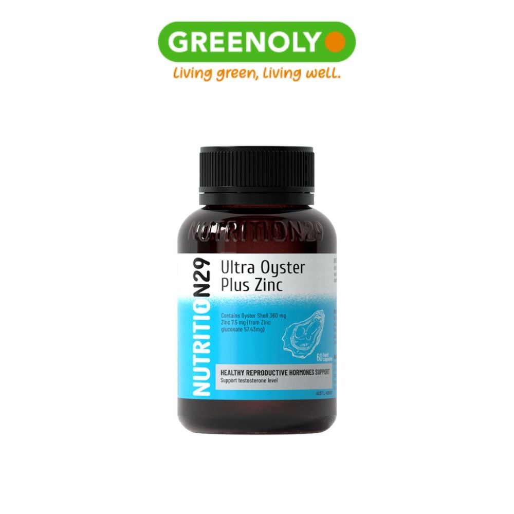 Nutrition29 N29 Uống Tăng Cường Sinh Lực, Đề Kháng Cho Nam Giới Ultra Oyster Plus Zinc 60 Viên