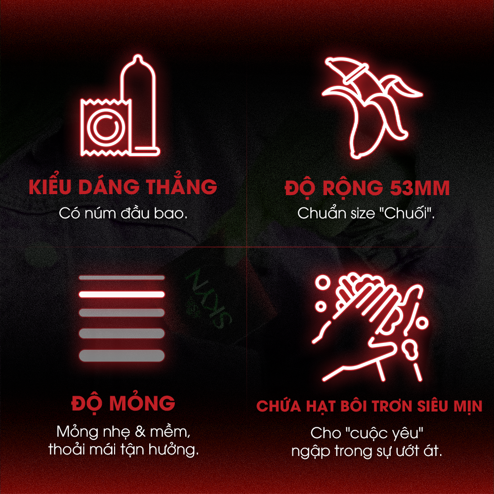 Skyn Bao Cao Su Intense Feel Non-Latex Có Gai Không Mùi, Không Dị Ứng Hộp 10 Cái